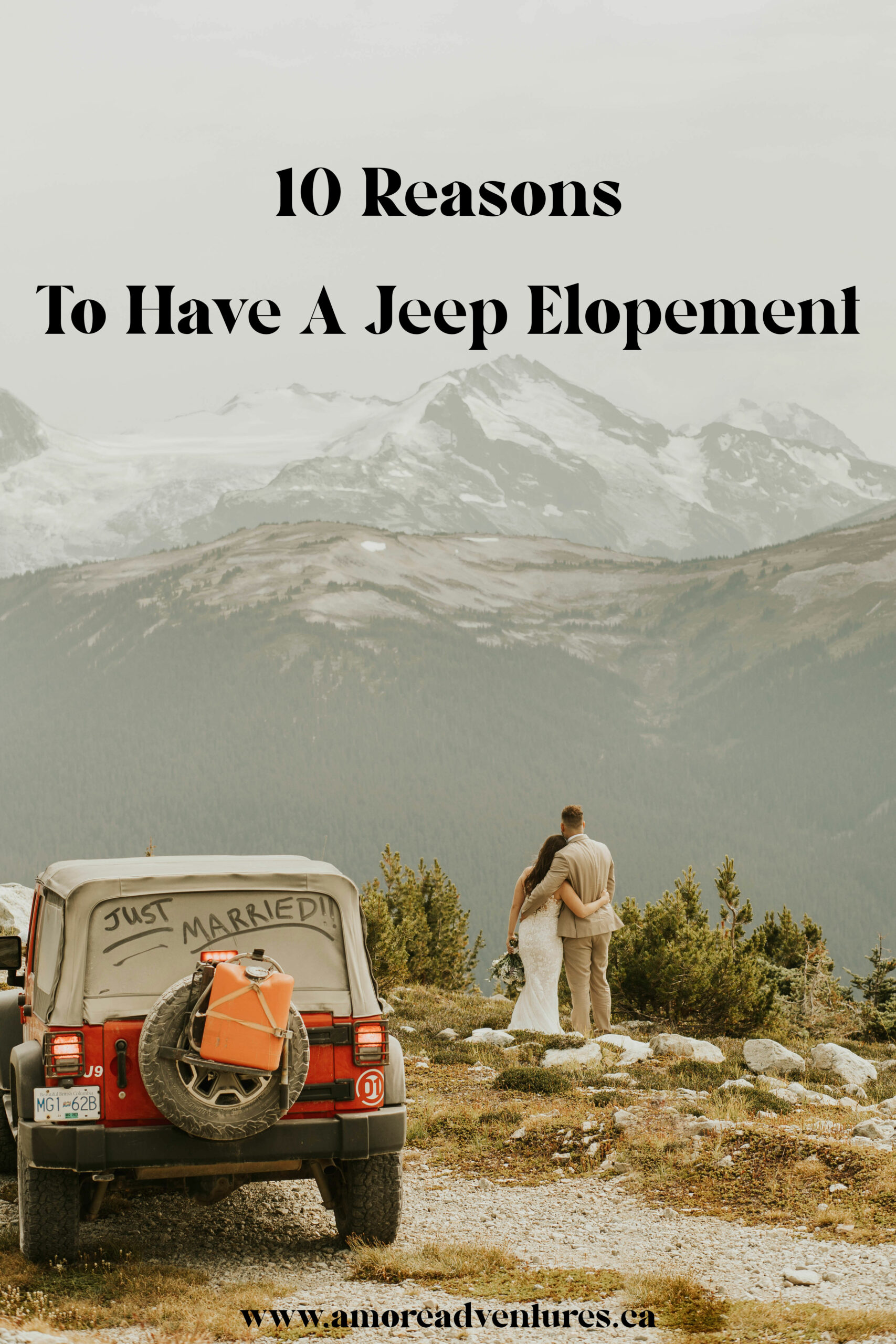 jeep, elopement, elopement in jeep, adventure, wedding